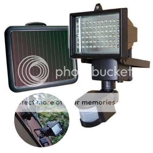 *LOCAL STOCK* Solar Power 60 LED PIR Motion Sensor Security Floodlight Lamp Garden Outdoor Light