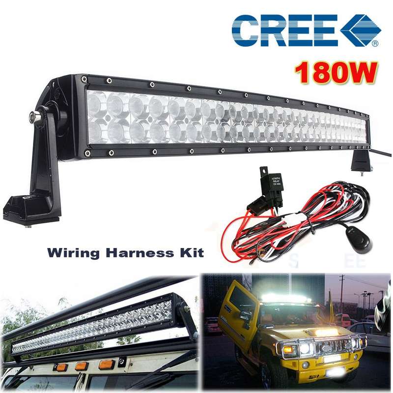 *LOCAL STOCK* 32inch 180W CREE LED Work Light Bar Floor&Spot Como Light SUV Boat Offroad 4WD 10-30W