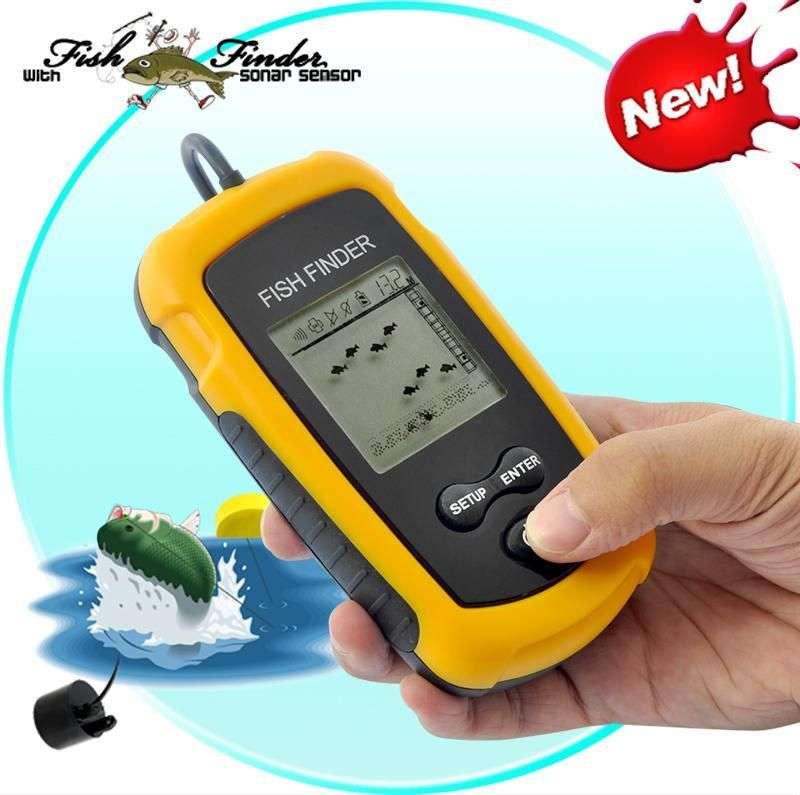 *LOCAL STOCK* Fishing 100M Depth Portable Sonar Sensor Fish Finder Alarm Capturing Transducer