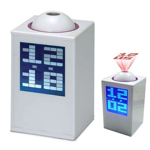 *LOCAL STOCK* Digital Projector LED Alarm Clock Timer Projection Calendar Thermometer ~ WHITE