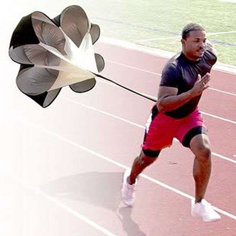 *LOCAL STOCK* 56" Speed Training Resistance Parachute Exercise Running Power Chute Black