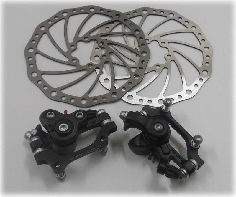 *LOCAL STOCK* HOT!!! One Set Bike Bicycle Disk Disc Brake Set 160mm F&R Bolts Pad