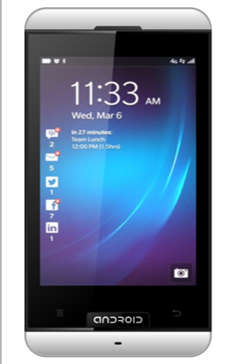 Beautiful android 4.0 os smart phone 1.0GHz CPU 4.0inch screen~WIFI~BLUETOOTH~White