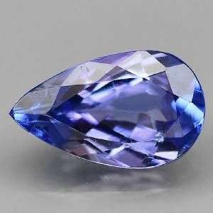 0.95Ct  BEAUTIFUL LUSTER NATURAL PEAR CUT TANZANITE
