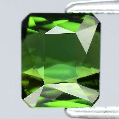 1.46ct TOP LUSTROUS Emerald Cut AAA Green TOURMALINE
