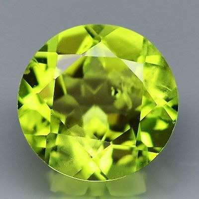 1.95ct CHARMING Round Green PERIDOT