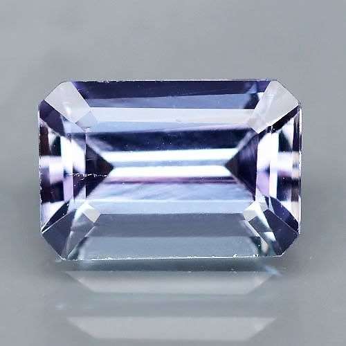 1.59ct- EXCELLENT Emerald Cut Violet Blue TANZANITE