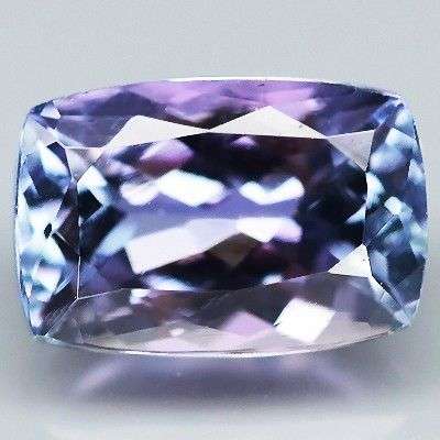 1.93ct- STUNNING Cushion Purple Blue TANZANITE