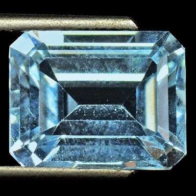 6.07Ct AWESOME 100% NATURAL UNTREATED AQUA BLUE TOPAZ