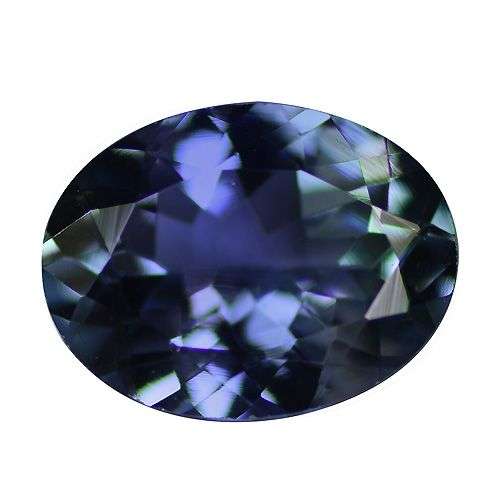 1.19Ct OVAL LUSTROUS AAA PURPLE BLUE TANZANITE
