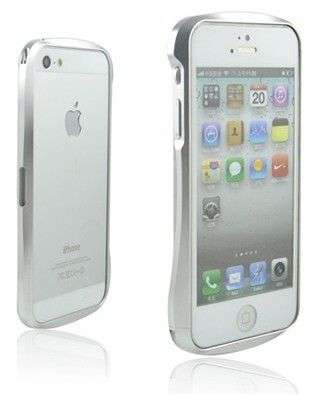 New Silver Dual Color Metal Aluminum Frame Bumper shell Case Cover for iPhone 5/5S free shipping