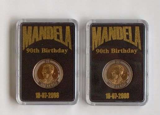 2008 MANDELA COIN IN SPECIAL HOLDER