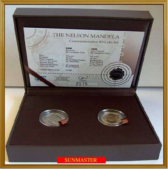 *** The New Mandela Commemorative R5 Coin Set (free shipping) ***