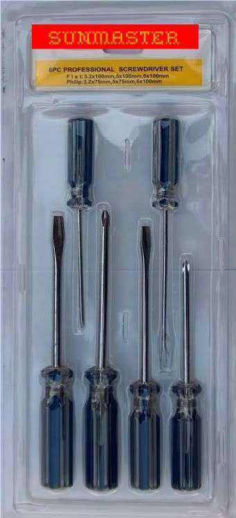 *** 6pc PROFESSIONAL SCREWDRIVER SET ***