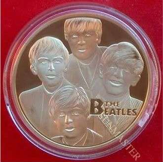 The Beatles Gold-Plated Memorial coin