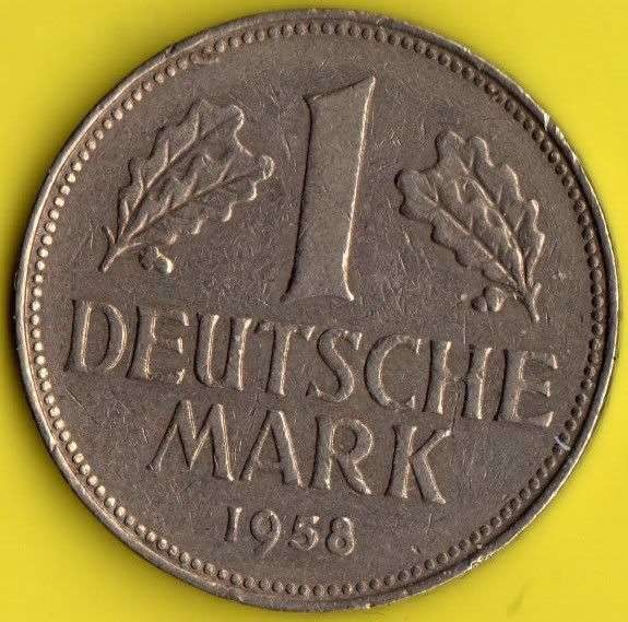 1958  DEUTSCHE 1 MARK coin                                  SUN368