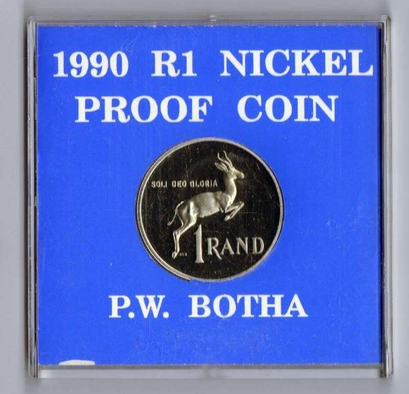 **** 1990 R1 NICKEL PROOF COIN ****