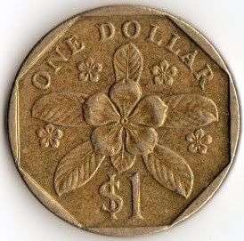 *** 1997 1$ coin FROM SINGAPURA***