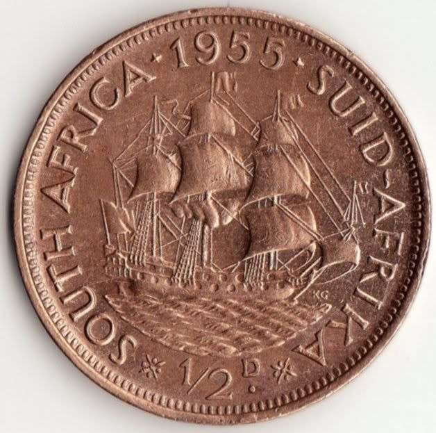 *** 1955 1/2 D COIN *** SUN419