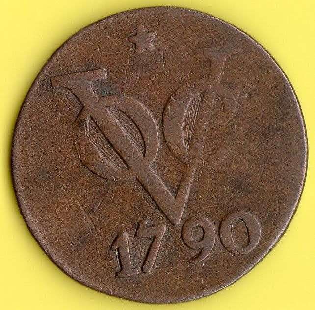 NETHERLANDS EAST INDIES-UTRECHT 1 DUIT 1790                             SUN446
