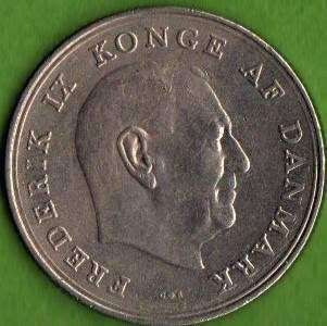 1963 DENMARK 1 Krone Nice Coin !!!                         SUN212