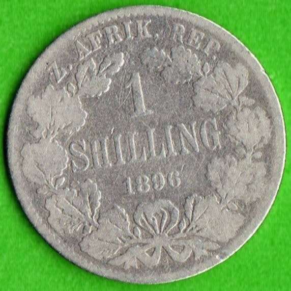 *** 1896 ZAR 1 SHILLING  ***                              SUN456