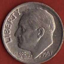 *** 1967 one dime ***                                 SUN217