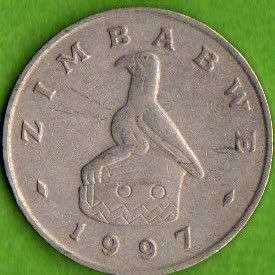 1997 ZIMBABWE 20c COIN                         SUN233