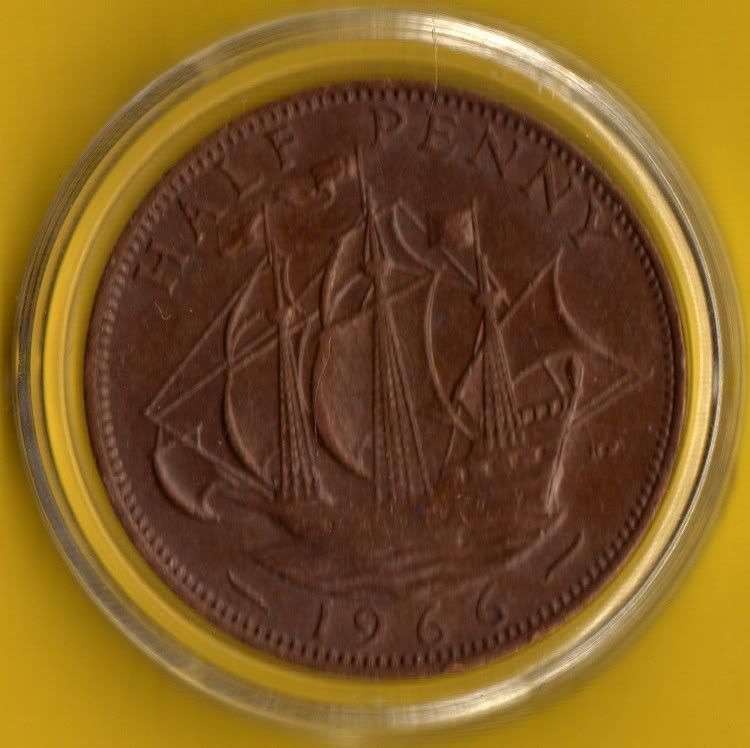 1966 BRITISH HALF PENNY                                        SUN249