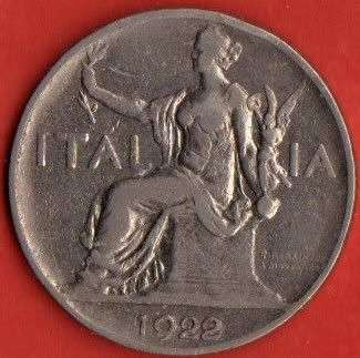 1922 - Italy - 1 Lira                         SUN285