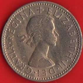 *** GREAT BRITAIN 1958 ONE SHILLING  ***                          SUN294