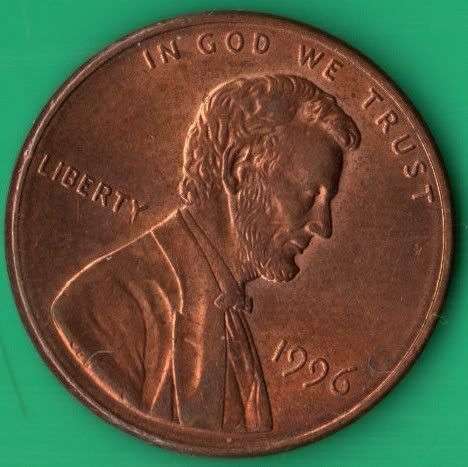*** 1996 USA 1 CENT ***                       SUN313