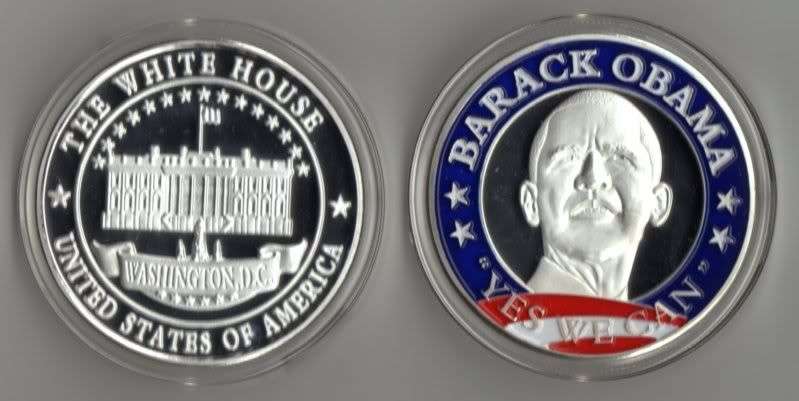 BARACK OBAMA PRESIDENT COIN YES WE CAN