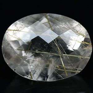 EXCEPTIONAL ! 7.89Ct Natural White with Golden needles Rutile Quartz   - A must have !