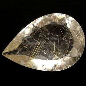 GORGEOUS ! 13.31Ct Natural White with Golden needles Rutile Quartz   - A must have !