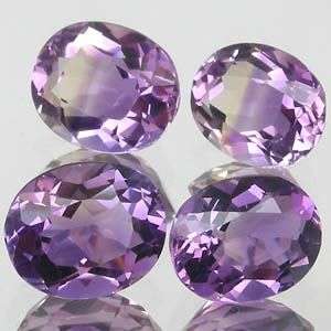 8.07ct( 4pcs)  Oval Cut Ametrine- SPECTACULAR LOT!
