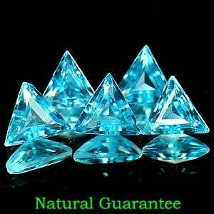 2.50 Cts(5 Pcs) Natural Trillian Cut Swiss  Blue Topaz Lot - Gorgeous LOT