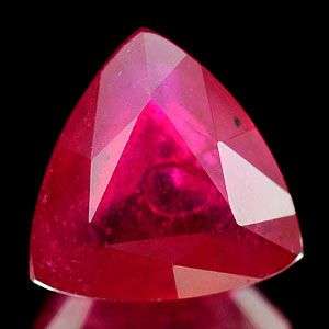 BEAUTIFUL 1.60 Ct.100% Natural Trillian Cut Ruby - Don't miss out!