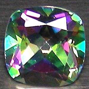 GORGEOUS! 3.88ct  Cushion Cut Natural Mystic Topaz  - Exact Pictures!