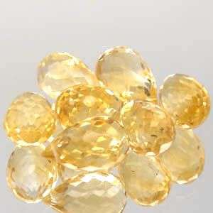 Awesome ! 22.83Ct(7pcs)  Natural Golden Citrine Briolette Lot    - A must have !