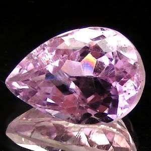 EXCEPTIONAL! 7.50ct Pear Cut Natural Unheated Pink KUNZITE