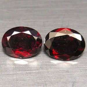 Superb 4.56Ct. NATURAL VIOLET RED RHODOLITE GARNET PAIR- Exact Photos Of Gems!