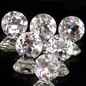 Incredible! 5.54Cts (9pcs) Round Diamond Cut White Topaz Lot  - Don't miss out!!!!!!
