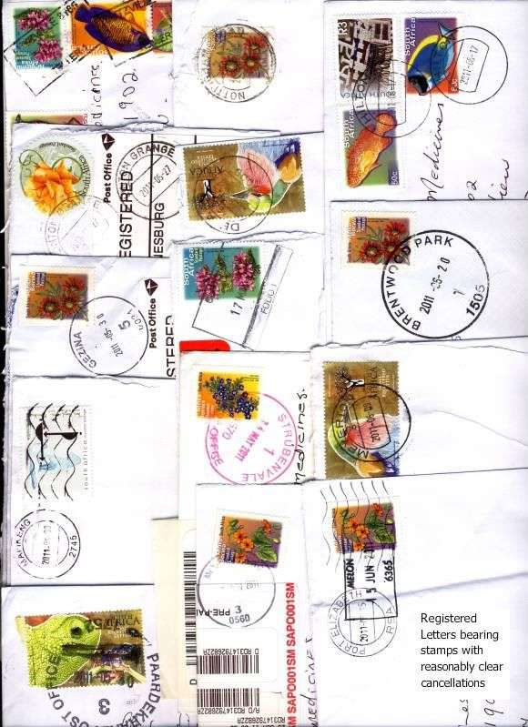 Lot of Modern Cancellatons on letters with StampsX10 see description