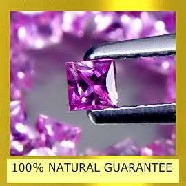AAA 32 PIECE PINK SAPPHIRE LOT ** 3.70Cts.** Natural Princess Cut Sapphire Lot