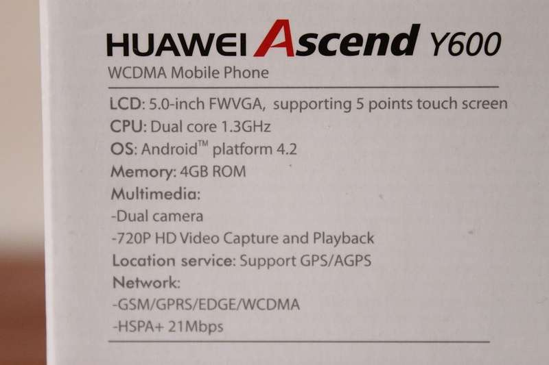 Huawei Ascend Y600