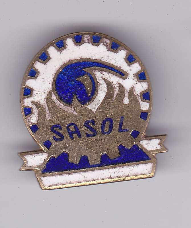 SASOL LAPEL BADGE ENAMEL  - 26MM