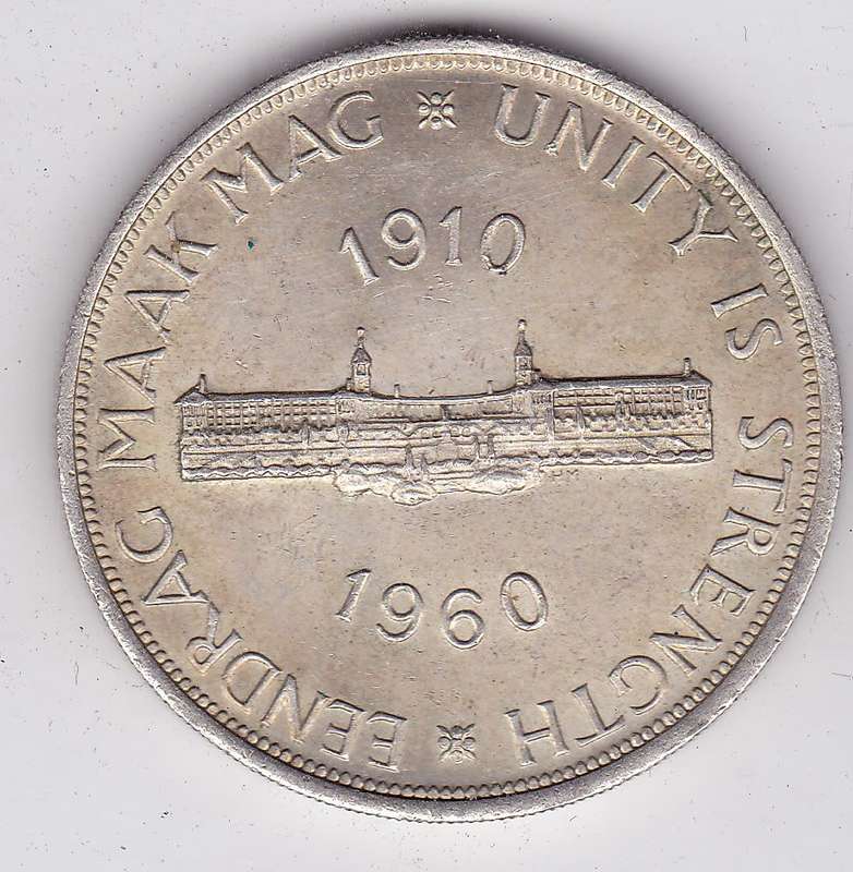 SOUTH AFRICA CROWN 1960 - HIGH GRADE - MINTAGE ONLY 421 624