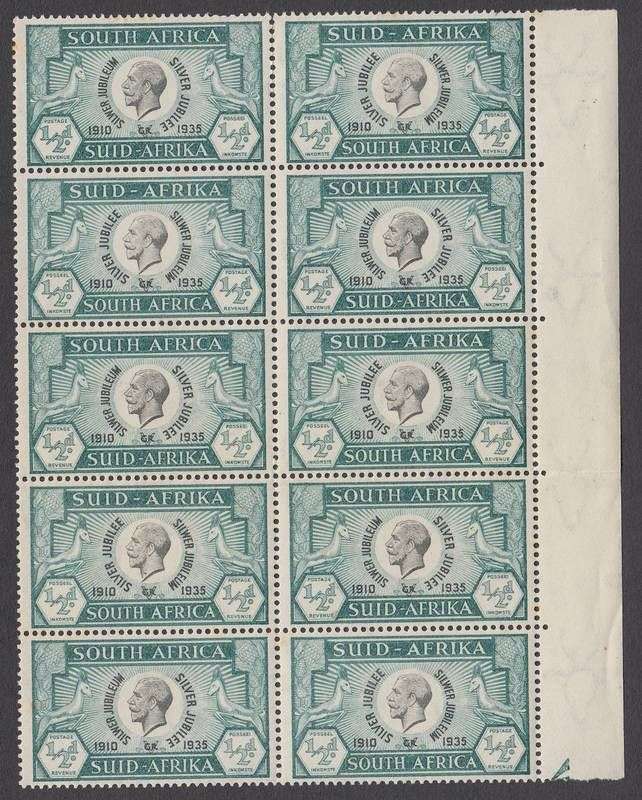  photo B131201 South Africa 1935 SILVER JUBILEE 1-2d SPOT ON NECK MNH block cat R350 2_zpsfiupd08c.jpg