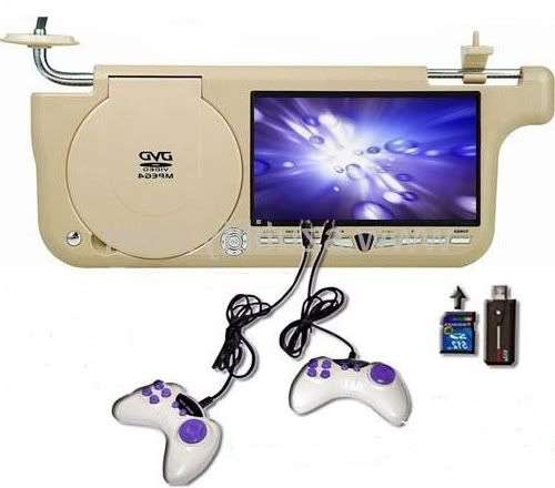 Car DVD Sunvisor. Plays DVD, Mp3, Games and controllers included. Top quality!